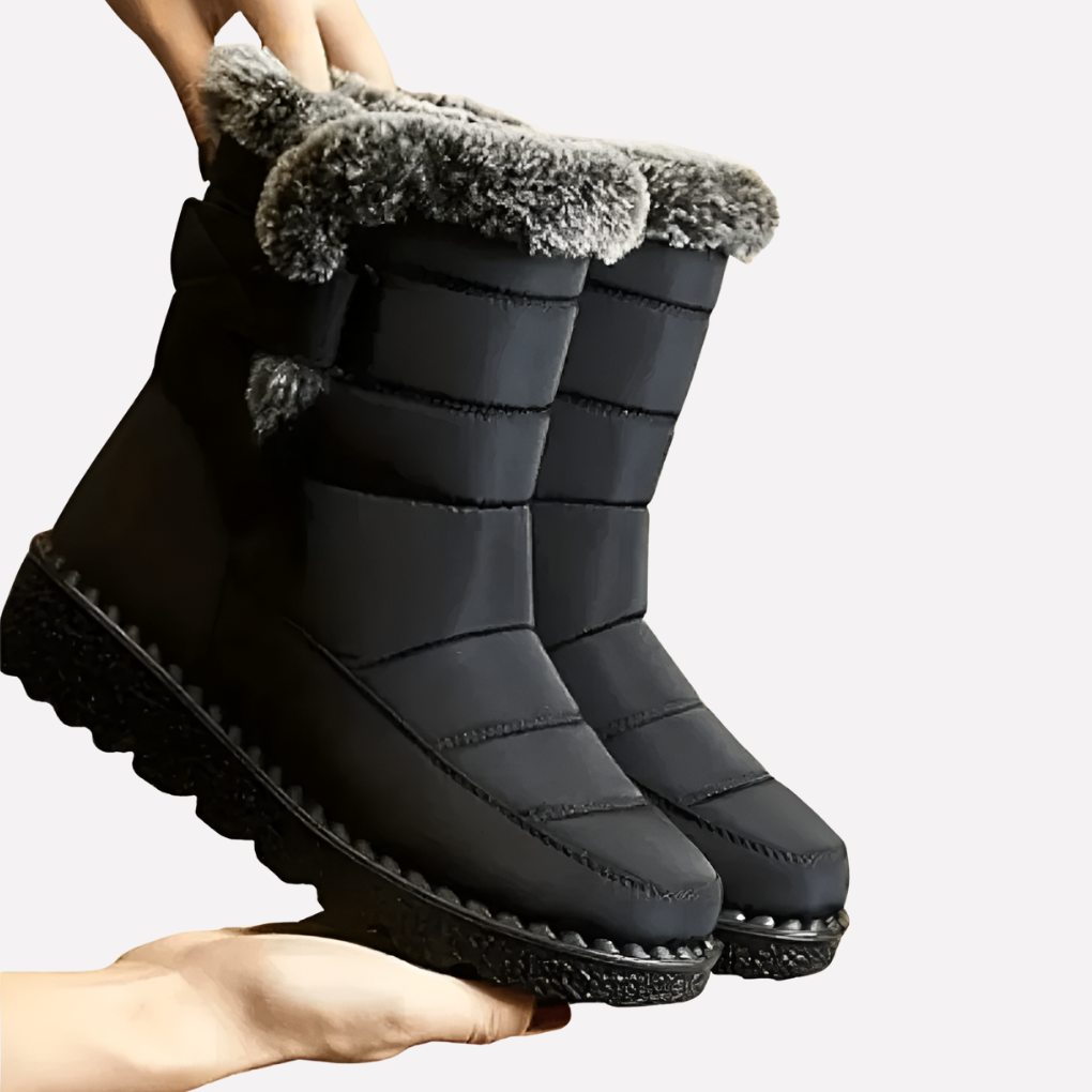 Durable women's waterproof winter boots, designed for comfort and warmth, ideal for snowy outdoor activities.