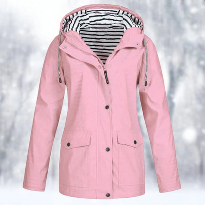 Women's weather-protection rain jacket for ultimate wind & rain resistance; versatile outerwear for spring/fall.