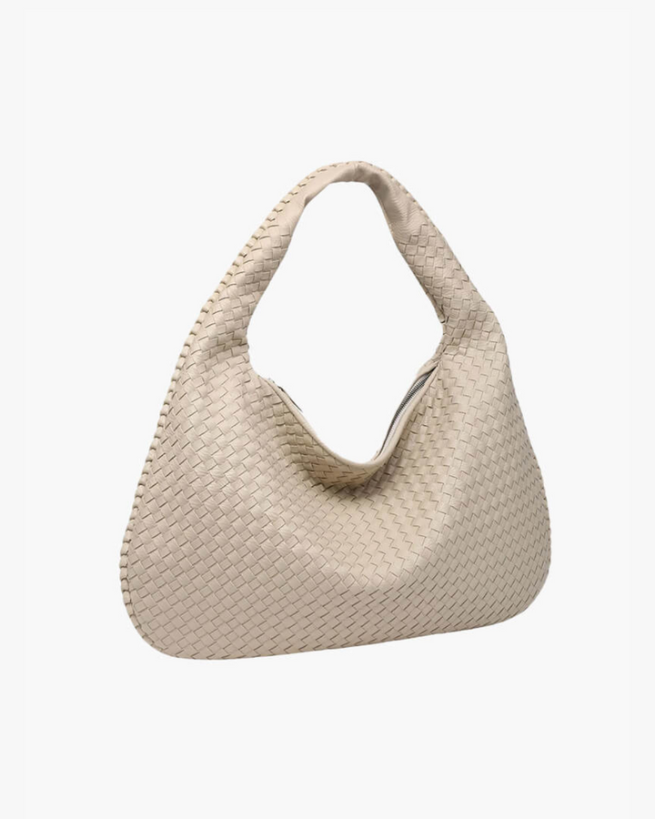 Comfortable women's woven hobo shoulder bag, designed for daily wear and effortless chic style.